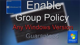 Enable Gpeditmsc in Windows 10 Home [upl. by Bainbridge414]