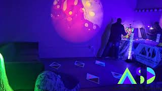 Mobile Sensory Room set up  Dusable Museum Chicago  ARTTISM EVENT [upl. by Drauode]