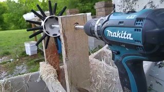 DIY cordless Chicken plucker in action [upl. by Cohbert302]