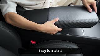 2024 Tesla Model 3 Highland Accessories Armrest Cover [upl. by Airuam]