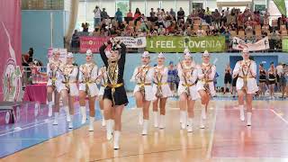 Majorettes SKP Nymburk  defilé baton classic senior mazoretky  Maribor 2023  MWF championship [upl. by Ahcirt]