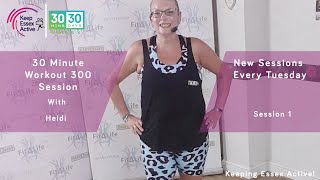 30 Minute Workout 300  Work Out with Heidi  Session 1 [upl. by Aiciles]