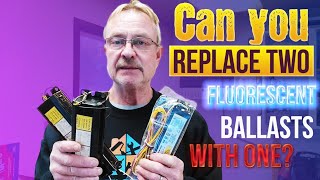 Can You Replace Two Fluorescent Ballasts With One  FULL BALLAST WIRING TUTORIAL [upl. by Enitsirhk525]