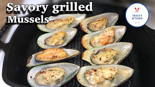 How To Make Savory Grilled Mussels  Inihaw Na Tahong [upl. by Relluf]