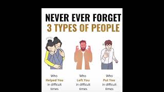 3 types of people you should not forget [upl. by Ivana]