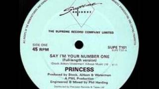 Princess  Say Im Your Number One  SOS Band  Just Be Good To Me Mix [upl. by Anairam]