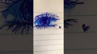 Blue eye tend blueeyes eyemakeup beauty makeup eyelashes lashes [upl. by Ahseihs]