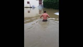 Inondation 2016 bagneaux sur loing plongeon du siècle [upl. by Maritsa]