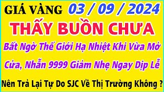 Giá vàng hôm nay 9999 ngày 392024  GIÁ VÀNG MỚI NHẤT  Xem bảng giá vàng SJC 9999 24K 18K 10K [upl. by Verdha]