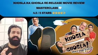 KHOSLA KA GHOSLA RERELEASE MOVIE REVIEW  MASTERCLASS 🤍 khoslakaghosla [upl. by Essile]