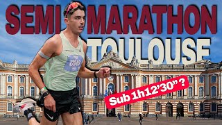 NOUVEAU RECORD AU SEMIMARATHON DE TOULOUSE  211km à plus de 17kmH [upl. by Aryl]