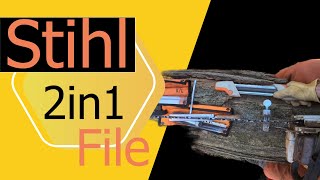 Mastering Chainsaw Chain Sharpening is Easy with the Stihl 2in1 File Guide [upl. by Alaaj]