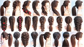 26 superior ponytail hairstyle for girls  hairstyle for outgoing  hairstyle for summer season [upl. by Borer]