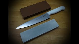 Comparing two aluminium oxide sharpening stones  MISSARKA FEPA 500 vs MAKITA JIS 1200 [upl. by Hesther]