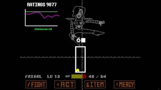 Undertale  Mettaton EX Fight Sparing Mettaton [upl. by Neelahs]