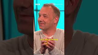 Bob Mortimer breaking an apple in half with his bare hands 🍎 wilty bobmortimer comedy bbc [upl. by Iveel]