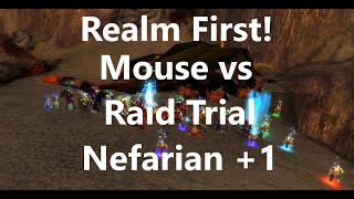 Ascension WoW  Realm First Raid Trial1 Ascended Nefarian [upl. by Einad]