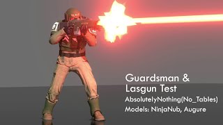 Guardsman and Lasgun test Warhammer 40k animation [upl. by Fonville]