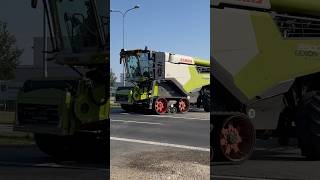 VÝJAZD KOMBAJNOV V ROŠTENICIACH  Claas Lexion 8900 amp 8800 amp CASE IH 9250 [upl. by Durrej684]