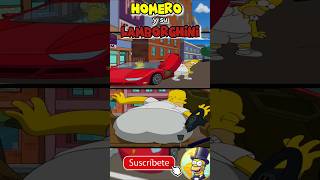 🚗 Homero Conduce un LAMBORGHINI 145 [upl. by Aynatan]