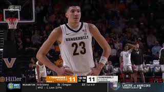 Vanderbilt vs Tennessee  2024127  NCAAB Game [upl. by Eusassilem]