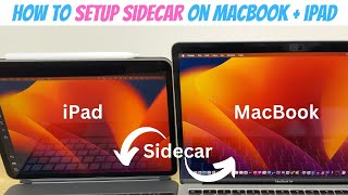 How to Setup Sidecar With MacBook iPad [upl. by Dilisio190]