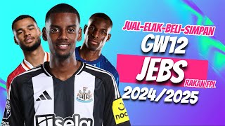 JEBS GW12  MUSIM 20242025  GAKPO  ISAK  JACKSON [upl. by Tedric]