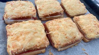 CROQUE MONSIEUR gourmand FACILE et RAPIDE avec recette Béchamel [upl. by Amias989]