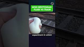 What Happens When You Push a Non Newtonian Fluid Find Out FactsVideo Fluid Shorts [upl. by Ahsemit]