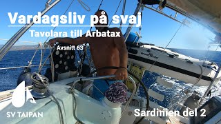 Vardagsliv på svaj  Tavolara till Arbatax Sardinien del 2 SV Taipan  Avsnitt 63 [upl. by Rugen]