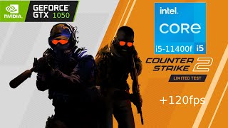 i511400f 8gb gtx 1050 2gb COUNTER STRIKE 2 CS2 max fps [upl. by Nata218]