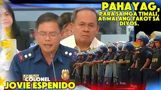 ANG GANDA NG STATEMENT NA GINAWA NI COLESPENIDO SAPUL TALAGA YUNG MGA SCALAWAG DITO [upl. by Puna]