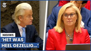 Cynische Wilders ‘complimenteert’ Kaag ‘Dit is echt knap’ [upl. by Ebehp]