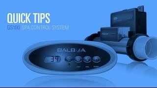 Spa Control System  GS100 quick tips [upl. by Meihar534]