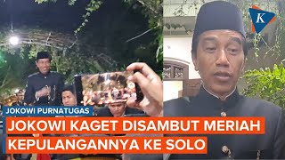 FULL Jokowi Kaget Kepulangannya ke Solo Disambut Meriah [upl. by Viquelia]