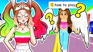 Bella Teaches a BLOXBURG PRO How to play BROOKHAVEN [upl. by Nomed]