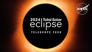 2024 Total Solar Eclipse Through the Eyes of NASA Telescope Feed [upl. by Caras]