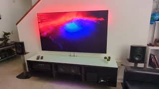 Samsung S95B 65quot with native Philips Hue Sync App [upl. by Galer]