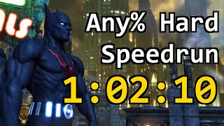 Batman Arkham City Speedrun Any Hard in 10210 obsolete [upl. by Dianemarie837]