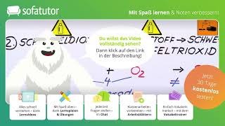 Aufstellen einer Reaktionsgleichung einfach erklärt – Chemie 7 amp 8 Klasse [upl. by Branham]