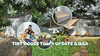 Tiny House Tour and UPDATE  QampA about our Prefabricated House Philippines [upl. by Fredel767]