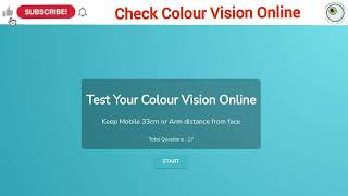 Color blind test online at home on mobile  ishihara test  colour vision  color blindness test [upl. by Colbye]