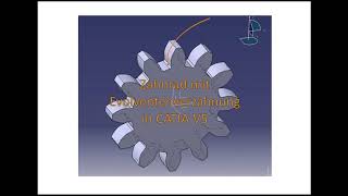 CATIA V5  Zahnrad konstruierten mit Evolventen Verzahnung [upl. by Nerek]