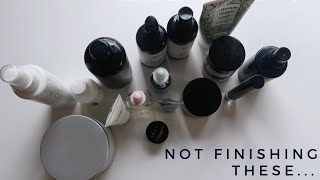 Products Im Not Going to Finish and Why aka PRODUCT CRIT TIME Lost Footage from April [upl. by Anneiv]