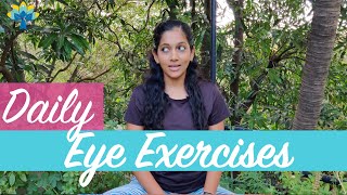 Eye Exercises to improve Eyesight and Vision  Daily Yoga for Eyes Part 1  Yogalates with Rashmi [upl. by Trever799]