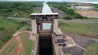 DJI 0022  Eclusa da Usina Hidrelétrica de Porto Primavera  MSPR  Brasil  4K60fps [upl. by Costanzia205]