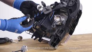 How to replace headlights with Philips Ultinon Essential LEDHL ≈H7 [upl. by Einnal50]