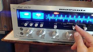 Marantz 4430 Quad Receiver running Stere Mode without the SQA1 FrontRear Logic Adapter [upl. by Aivilo]