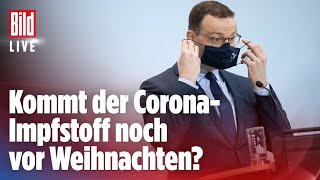 🔴 Corona Gesundheitsminister Spahn gibt ImpstoffUpdate  BILD Live [upl. by Goetz]