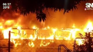 Incendio en un bus turístico en Ñemby [upl. by Annuahs687]